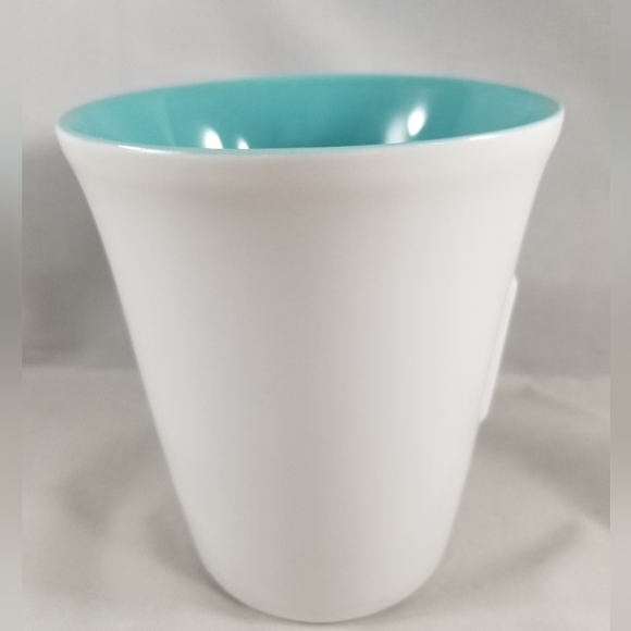 Starbucks Press Mug 2006 Blue White 14 Ounces Coffee Tea - Picture 10 of 10